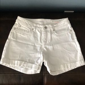 White Denim Shorts